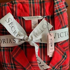 NWT Victoria’s Secret flannel pjs sz XL